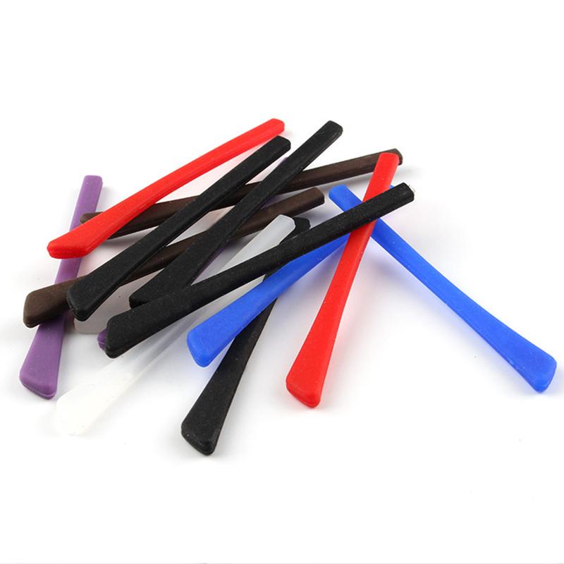 

20pcs Soft Silicone Anti Slip Eyeglasses Glasses Temple Tips Accessories Optical Frame Temples Square hole ST038