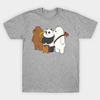 We Bare Bears Art Women T-Shirts Cotton Short Sleeve O Neck Lady Tshirt Clothing Personality Tee