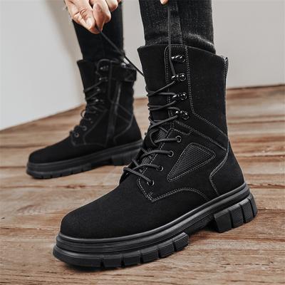 Mode Stilvolle Winter Herren Stiefeletten Herbst Hochwertige Sneaker Leder Plüsch Schnee Wüstenstiefel Arbeitsschuhe Herren Outdoor Schneestiefel