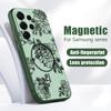 Sketching Rose Flower Pattern Case For Samsung Galaxy S26 Ultra S25 Edge S24 Plus S23 FE S22 A54 A55 A56 5G Magnetic For Magsafe Matte Cover