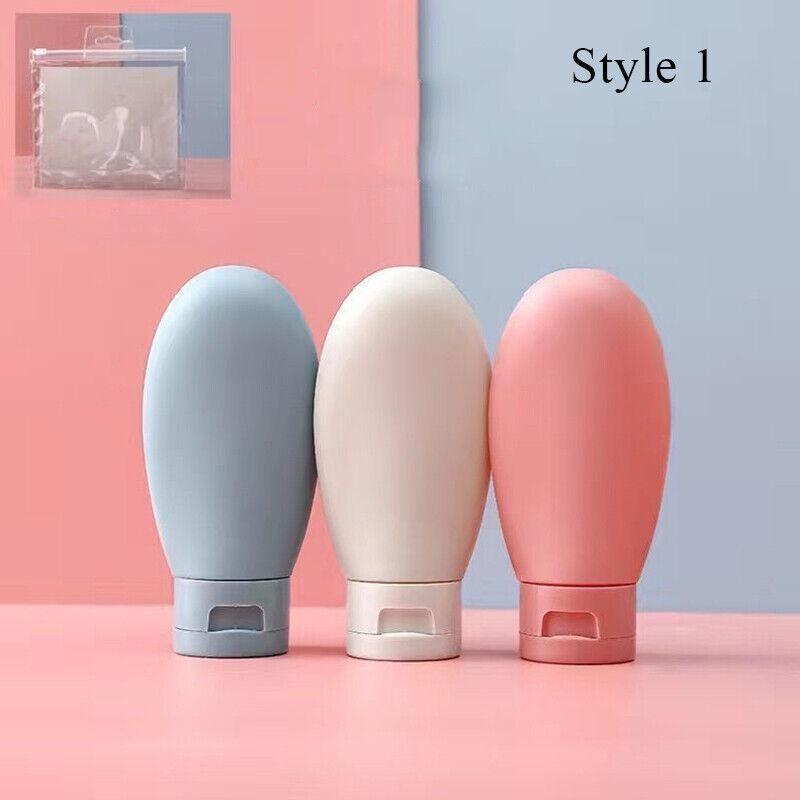 

3 шт./компл. силиконовые дорожные бутылки, косметические портативные контейнеры для шампуня, многоразовые