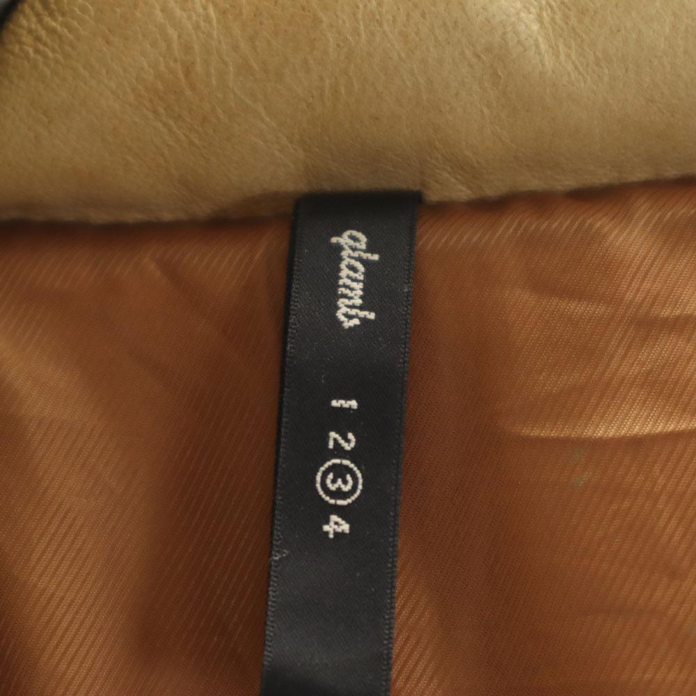 glamb leather Down jacket 3 beige Men's Used