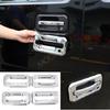4PCS Chrome ABS External Car door handle bowl cover Trim For Hummer H2 2003-09