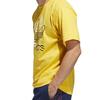 adidas Originals Trefoil Art Logo Print Tee Men Tops Yellow DV3280