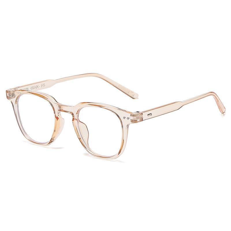 Cold Brown Glasses, Myopic Women Can Be Equipped With Glasses, Anti-Blue Light Plain Face, Multilateral Large Glasses Frame, Showing A Small Face
