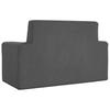 Kids  2 Seater Sofa In Anthracite Soft Plush