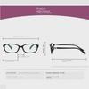 High-Definition Elegant Ladies' Metal Hyperopia Anti-Blue Light Reading Glasses