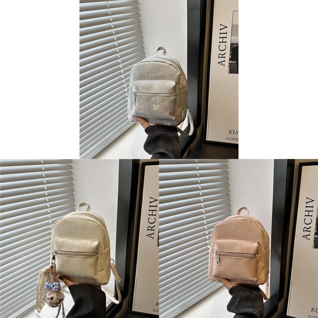 Pu Material Student Mini Backpack For Daily Commuting And Travel With Durable Wearresistant Design