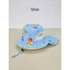 Summer Kids Sun Hat With Wide Brim Cotton Polyester Uv Protection For Boys Girls