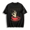 Coffee Always Comes First Graphic Casual Top Pure Cotton T-shirt