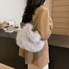 Autumn Soft Plush Small Milk Bag 2025 New Bag Portable Commuter Versatile Wool Bag Messenger Bag Female Only