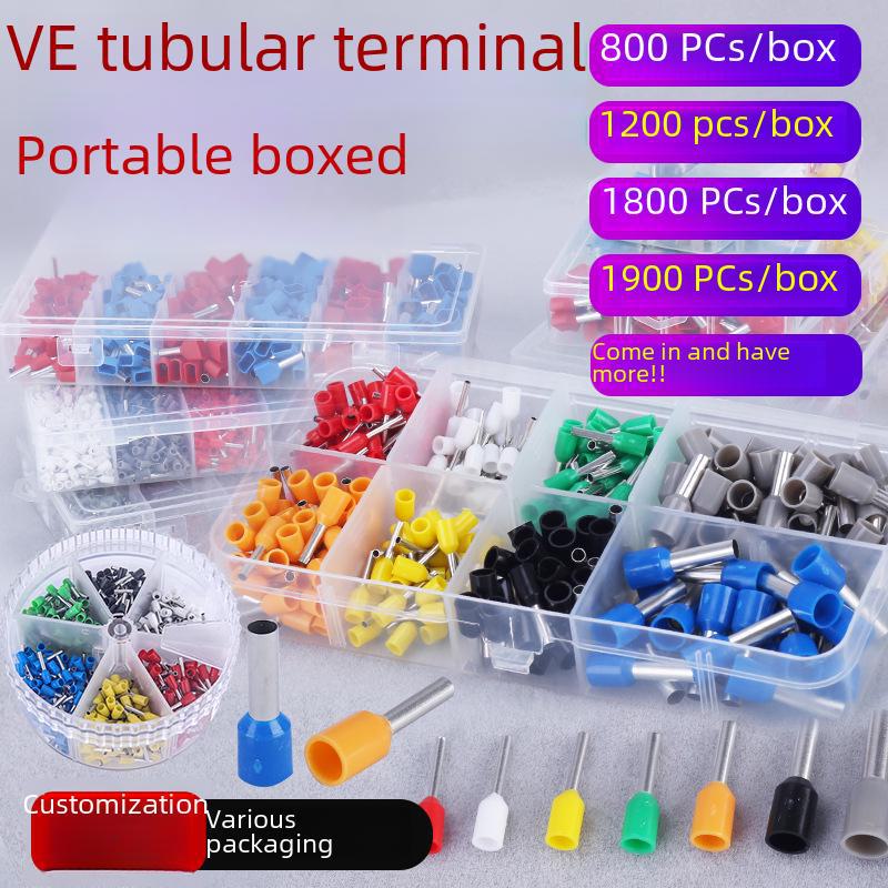 

Коробкові Клеми-трубки: 300, 450, 700, 800, 1200, 1800 шт. - Холодного пресування