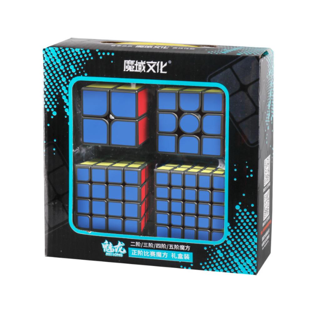 Набор игрушек-кубов 2x2 3x3 4x4 5x5 Magic Cube-головоломка black