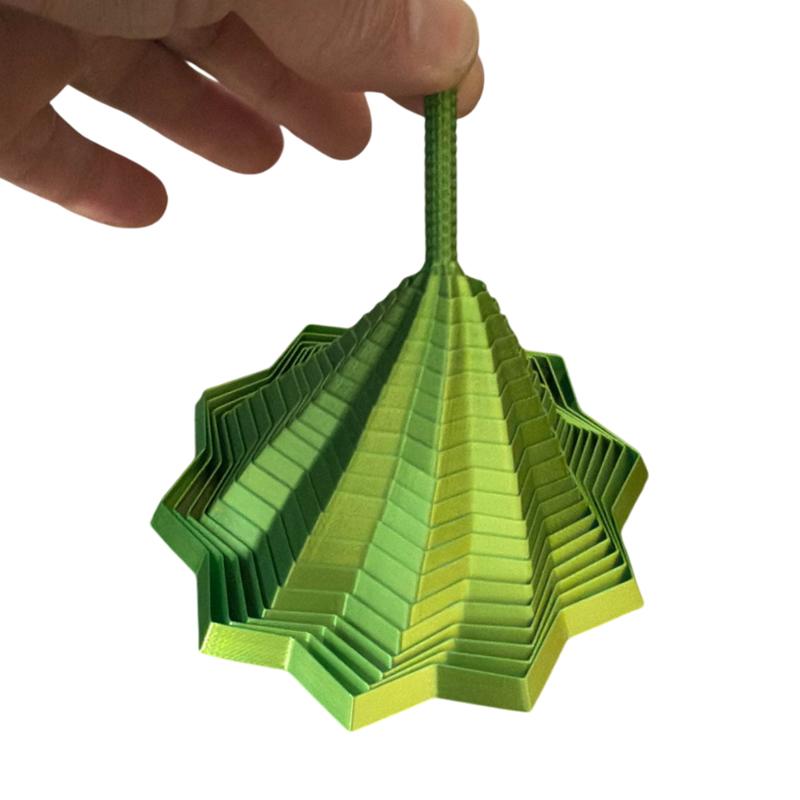 3D Printed Expanded Sensory Fidget Star Star Shaped Fidget Toys With Handles Decompression Toys Stress Relief Whirling Spiral