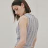 ODER Ribbed Net Sleeveless - Grey