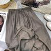 Women's Summer Retro Tencel Pleated Wide-Leg Ice Silk Pants with Sun Protection
