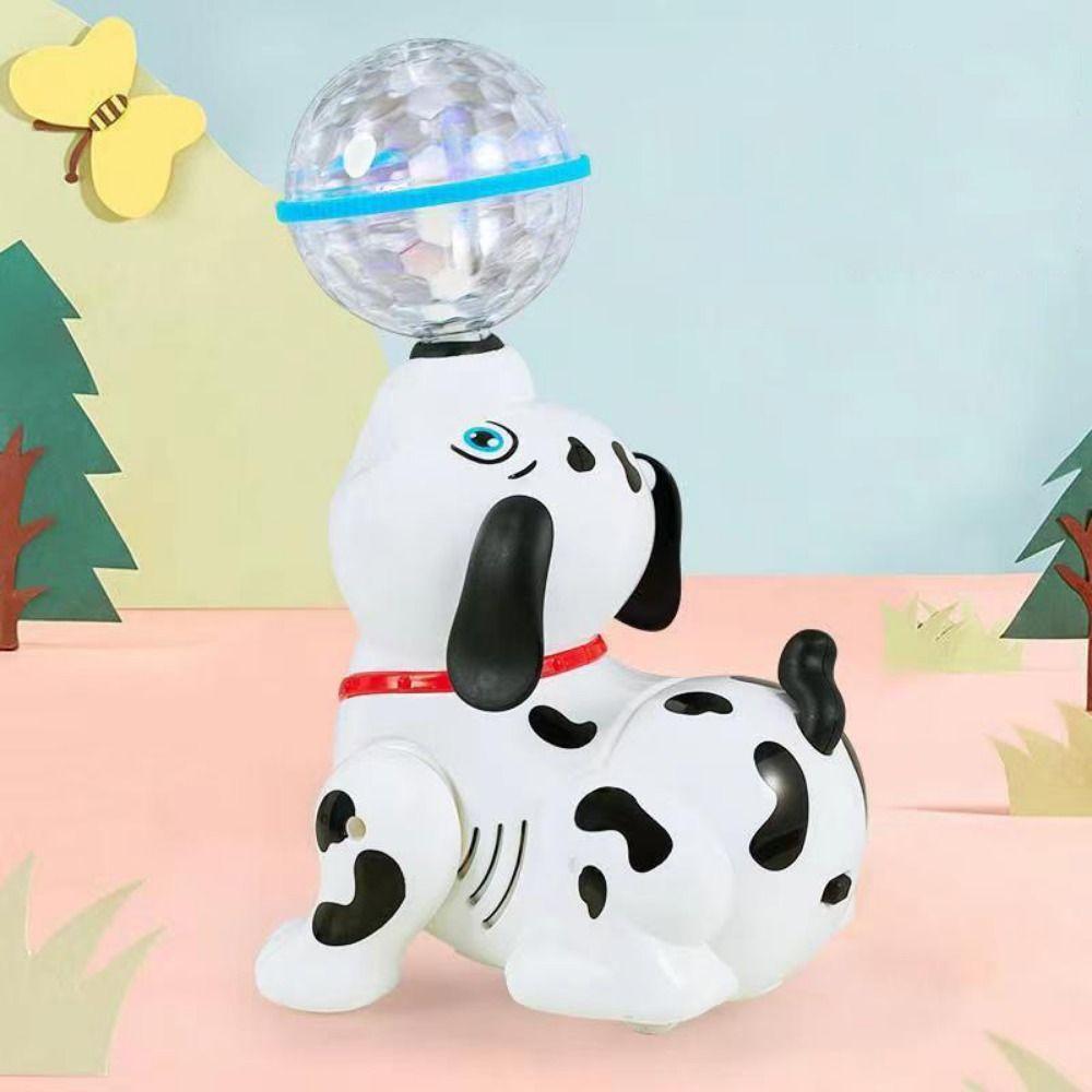 Top Ball Spinning Dalmatian Toys Robot Electronic Dog Children's Christmas Gift