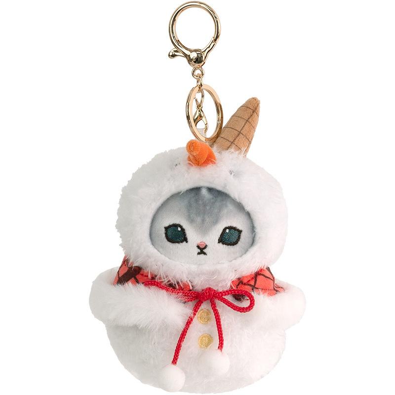 

Mofusand Christmas Tree Cat Snowman Cat Plush Doll Pendant Home Decor Gifts And сірий