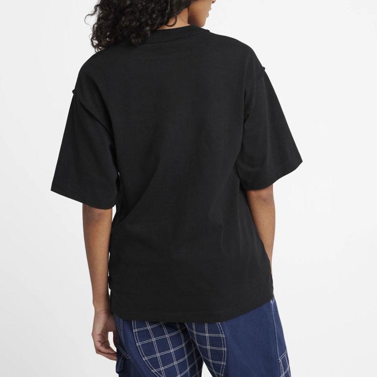 Vans OTW Solid Logo Casual Sports Exposed Seam Crew Neck Short Sleeve T-Shirt SS24 Drop Shoulder Unisex T-Shirt Black VN000GBYBLK