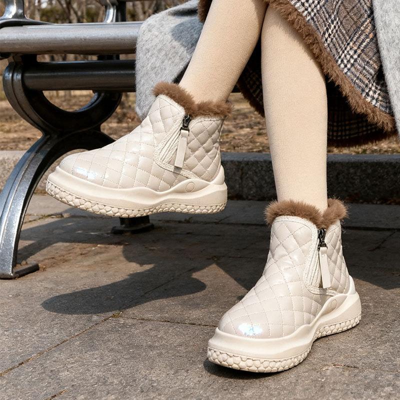 Snow Boots Women's New Winter Velvet Thickened Platform Cotton Shoes Women's Non-slip Short Boots