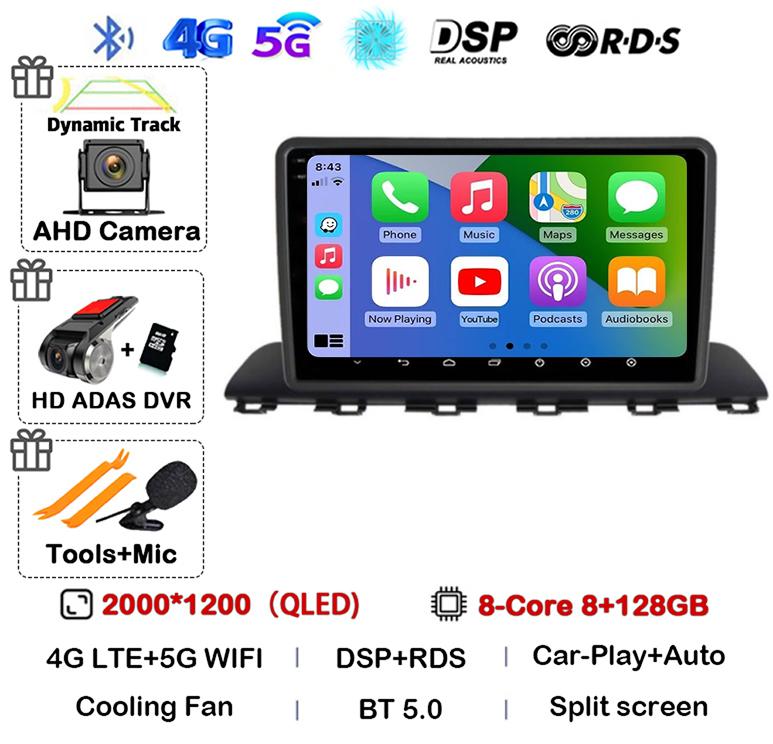 Android 14 Carplay Auto WIFI+4G For Hyundai HB20 2021 2020 Autoradio Navigation Multimedia Video Player 2Din DVD Car Stereo GPS