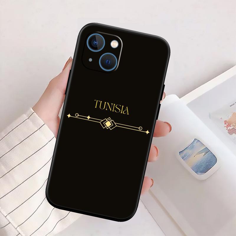 

Tunisian Flag Passport New High-End Shell Phone Case for iPhone 16 15 14 13 12 Pro Max Plus Mini iPhone 14