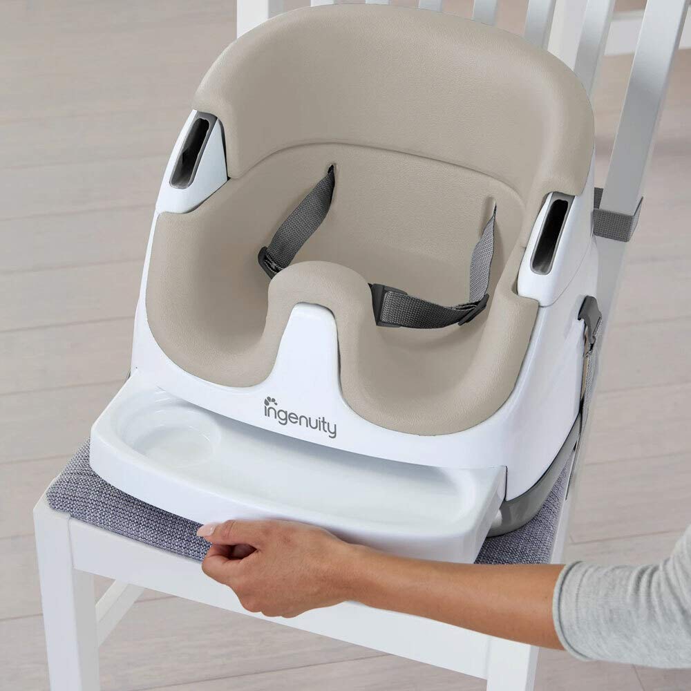 Ingenuity Baby Base Baby Low Chair Baby Sofa [6 Months~] Dining Chair Mounting Belt Includes Tray Storage Cashmere 10678