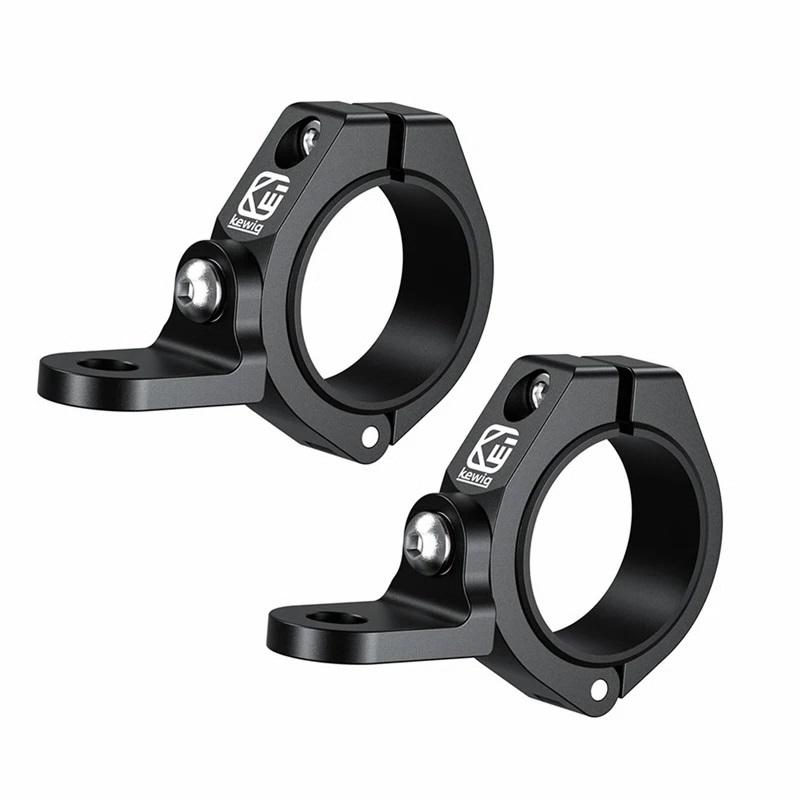 

2 шт. Кронштейн для крепления фары мотоцикла, кронштейн для крепления прожектора, крепление для флага, сверхпрочный зажим для дуги безопасности, регулируемый на 360°, зажим для вилки, зажим для трубы противотуманной фары