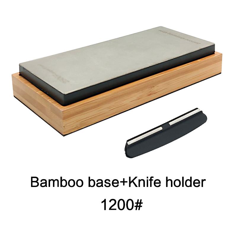 120-3000# Big Diamond Whetstone Kitchen Knife Sharpening System Household Knife Sharpener Sharpen Tool Bamboo Base Angle Guide