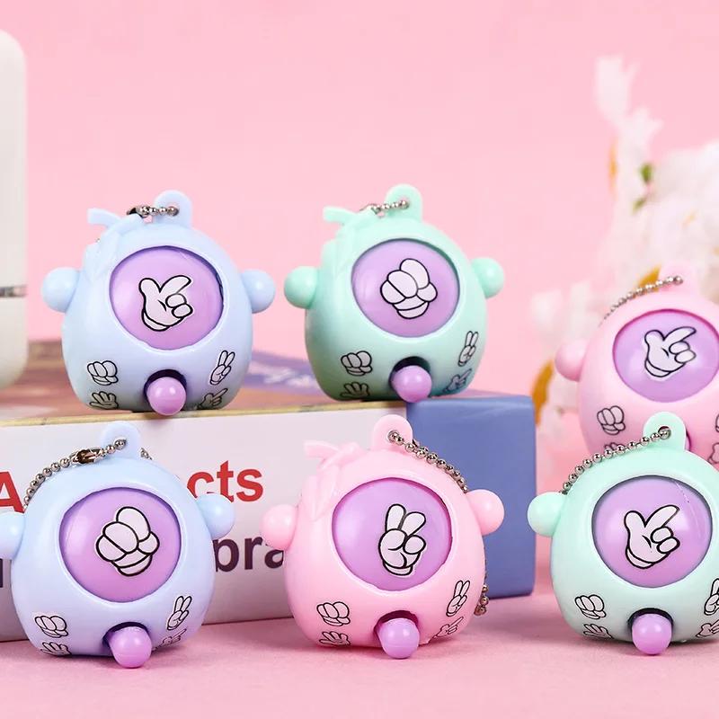 

Mini Guessing Game Egg Rock Paper Scissors Fair Showdown Machine Key Chain Pendant Children s Birthday Baby Birthday Party