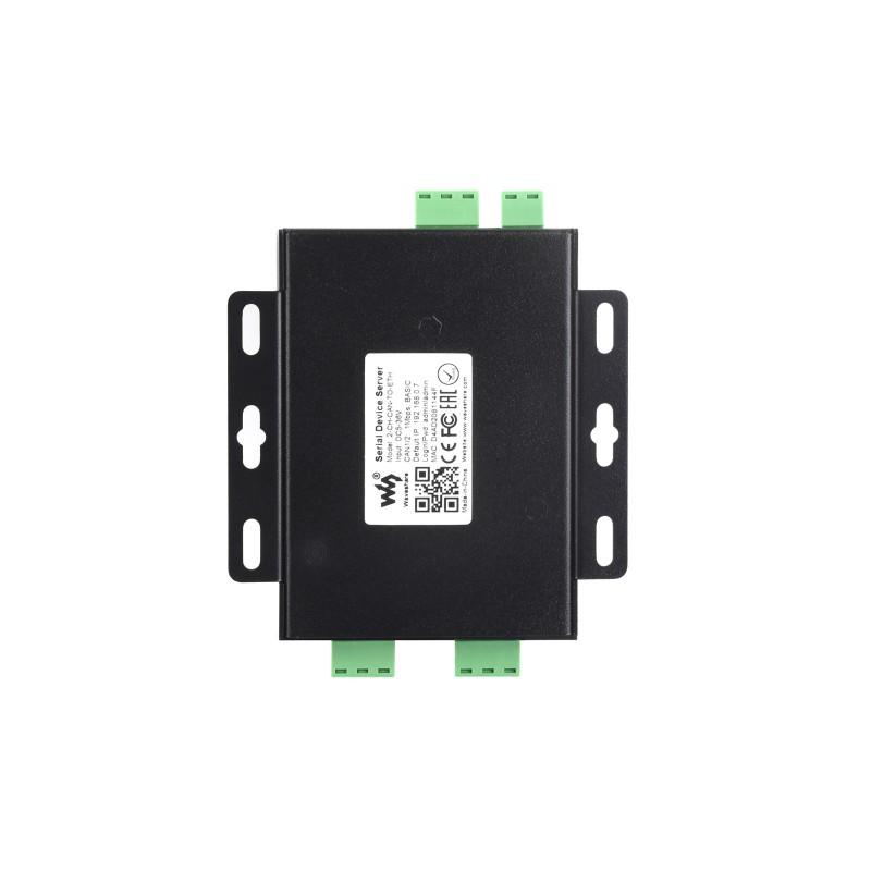 Industrial Grade 2-Ch CAN To Ethernet Server, 2-Ch CAN + RS485 + Ethernet Port, Supports CAN Repeater / CAN To RS485,Dual SOCKET