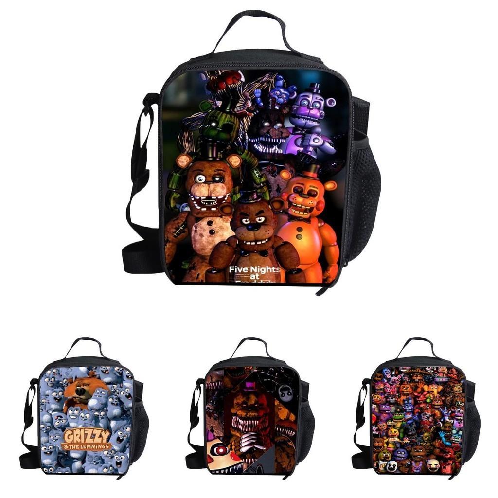 Multipurpose Five Nights At Freddy's Lunch Bag For Kids Adults Large Enough For Lunch Box Pencil Case Mug