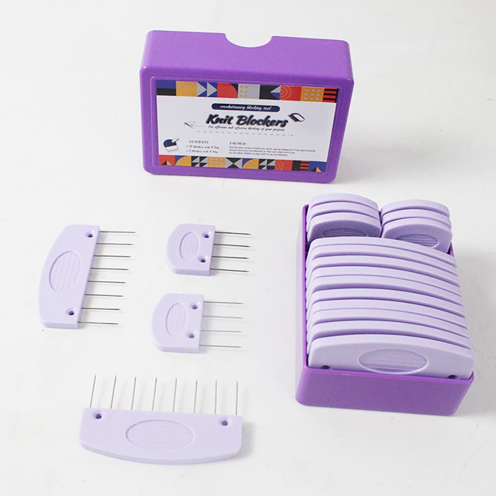 20PCS Premium Stainless Steel Knitting Blockers Set 2 Sizes Blocking Combs & Pins Professional Knitting & Crochet Blocking Tools
