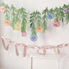 Watercolor Flower Decorations: Birthday Hanging Ornaments & Kindergarten Art Display Banners