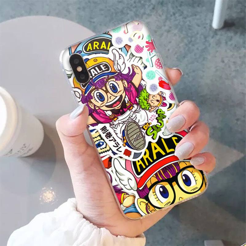 Yinuoda Cartoon Dr Slump Arale Phone Case for iPhone 11 12 13 Mini Pro XS MAX 8 7 6 6S Plus X 5S SE 2020 XR Case