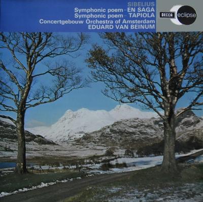 LP Record JEAN SIBELIUS BY THE CONCERTGEBOUWO - En Saga / Tapiola ECS655 Decca Eclipse 1972 UK Classical Used