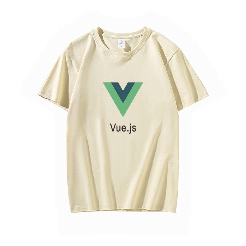 Computer Front End W Frame Vuejs Peripheral Shortsleeved Tshirt Unisex Geek Programmer Clothes Summer Cotton