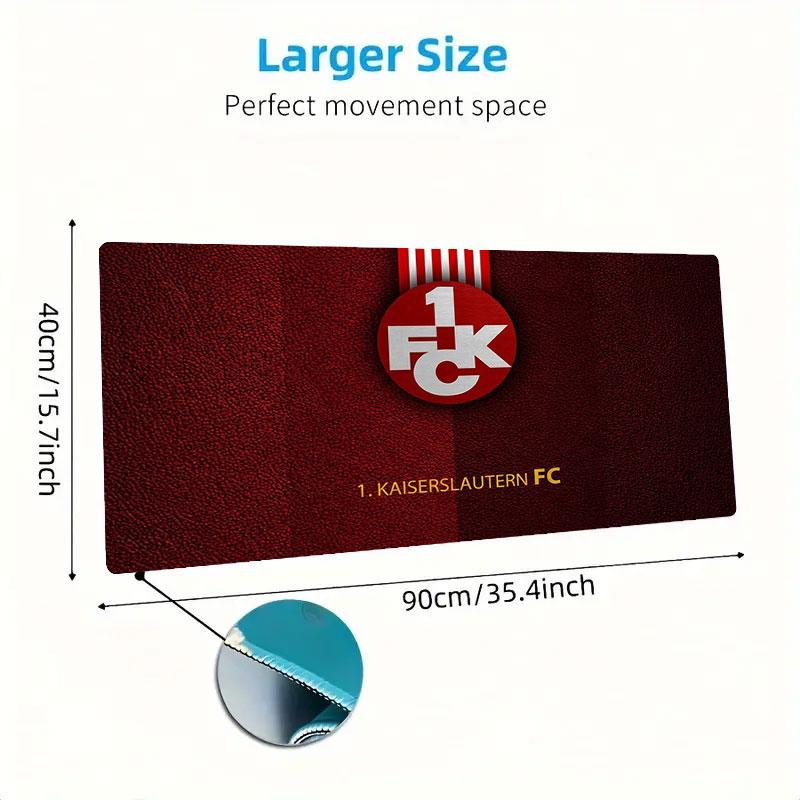 Kaiserslautern Large Size Mouse Pad Large Gaming Table Cushion Non-slip Laptop Tablet Big Mousepad XXL Mat Mini PC Playmat With Lock edge