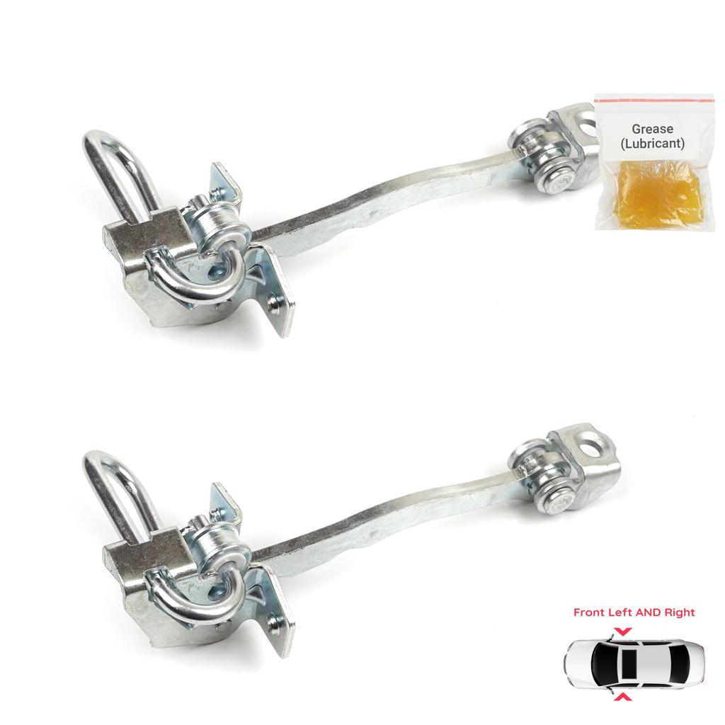 BDP1244-1 2 Pieces Front Left AND Right Door Catch Hinge Brake Stop Check Strap Limiter for Chevrolet Vauxhall Opel Meriva A X03 2003-2010 13147255