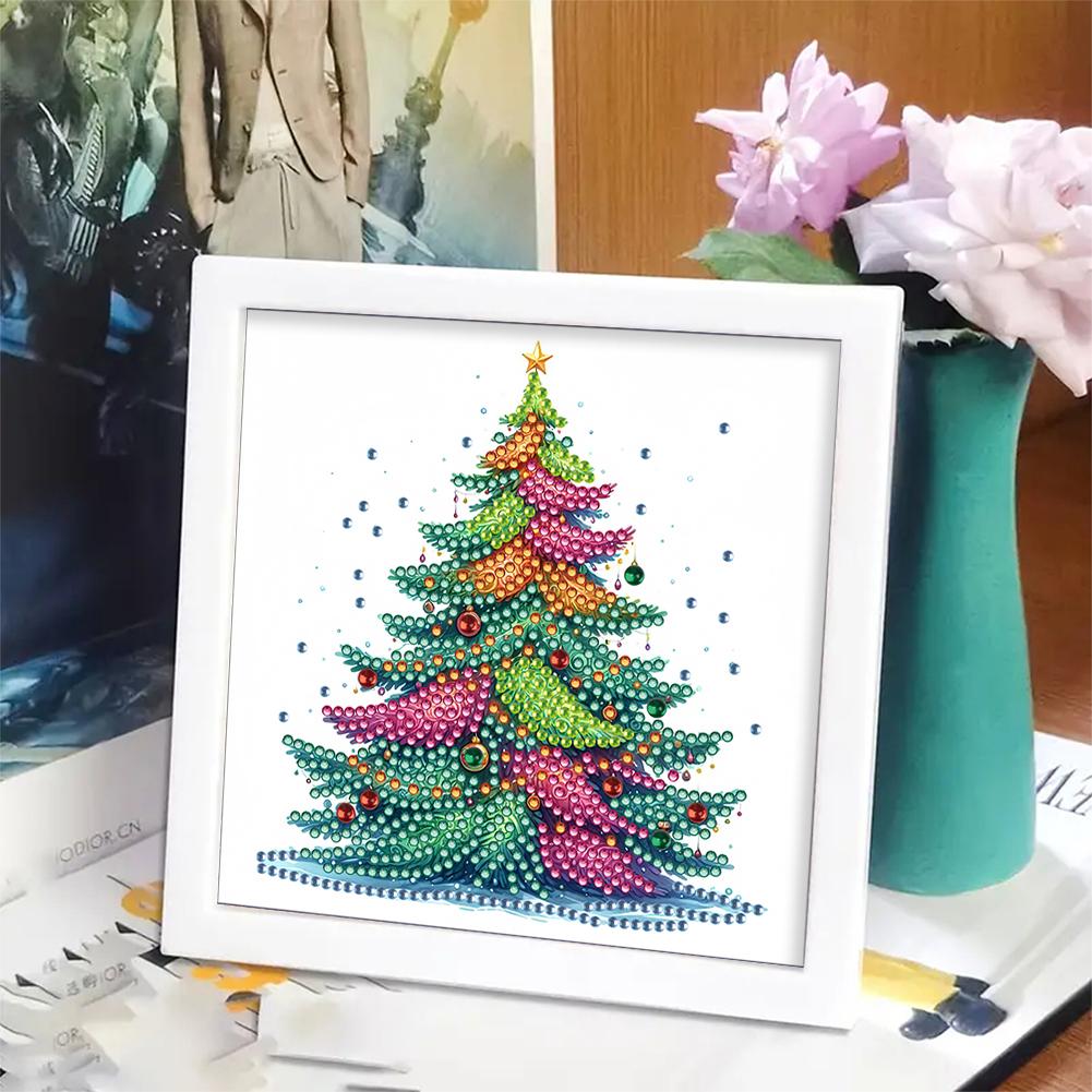 5D DIY Partial Special Shaped Drill Diamond Painting Kit Flower Decor18x18cm