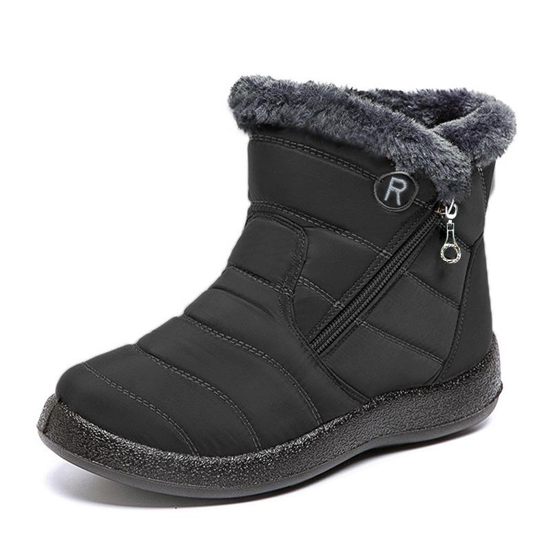 

Womens Warm Fur Lined Winter Snow Boots Waterproof Ankle Boots Outdoor Booties Comfortable Shoes For Women 36