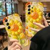 Phone Case: 2D Flat Design Suitable for Samsung Galaxy A34 A35 M05 M06 S20 S22 S21 FE Plus 5G Protective Case, Bloomed Sunflower, Perfect Christmas an