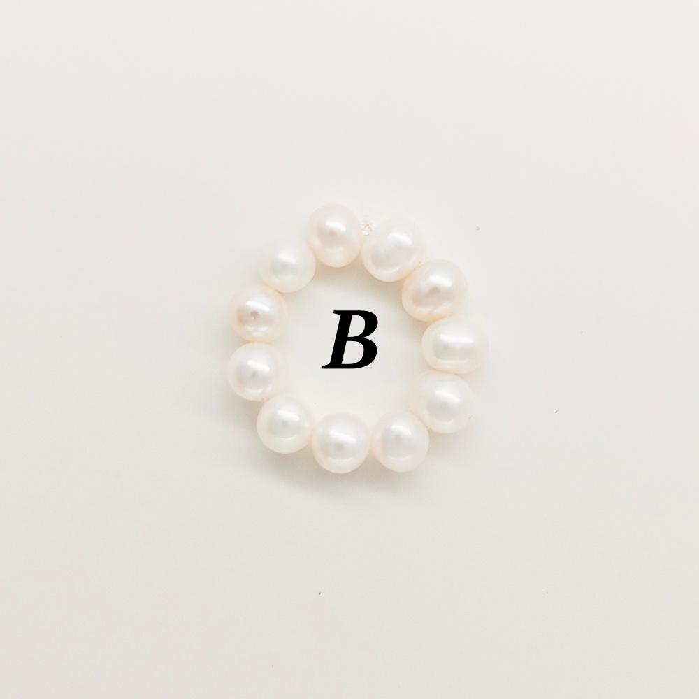 Vlen Freshwater Pearl Rings for Women Adjustable Elastic Minimalist Stackable Jewelry Luxury Real Pearls Everyday Wear
