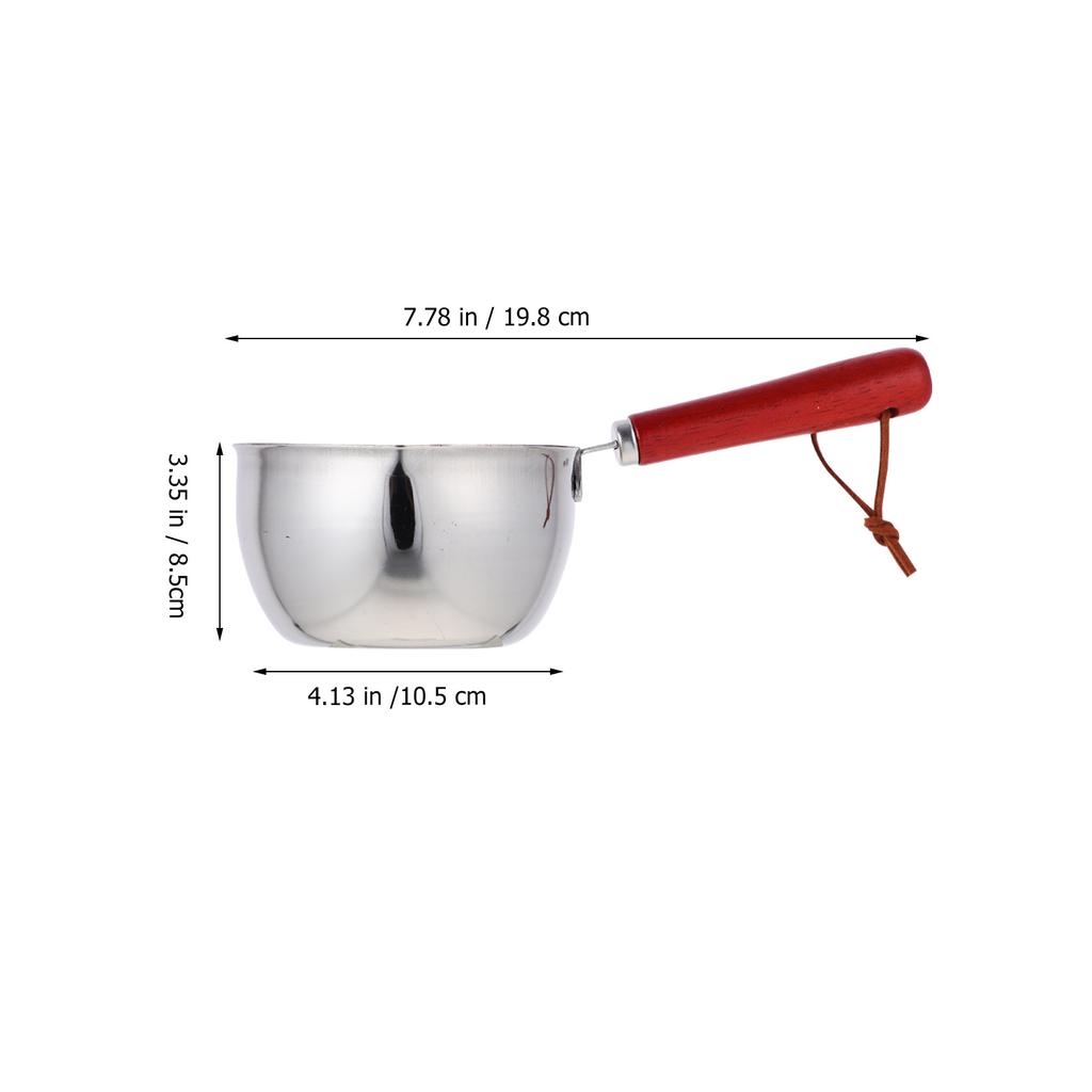Hot Oil Pot Mini Stainless Steel Sauce Pan Multi-Use For Frying Heating Oil Soup Noodles Porridge Cooking Small Pots Steaming