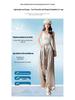 Women's Summer Acetate Satin Wide-Leg High-Waisted Pants with Tie-Up and Drape Design