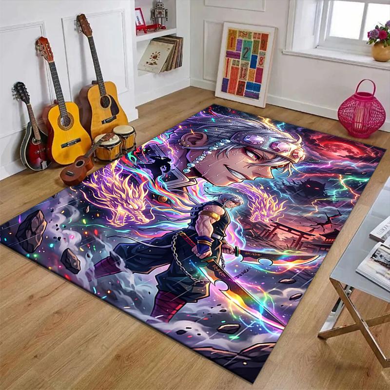 Uzui Tengen3Printed Area Rug Carpet for Bedroom Living Room Home Decor Rugs Mat Non Slip Mat Rug for Bedside