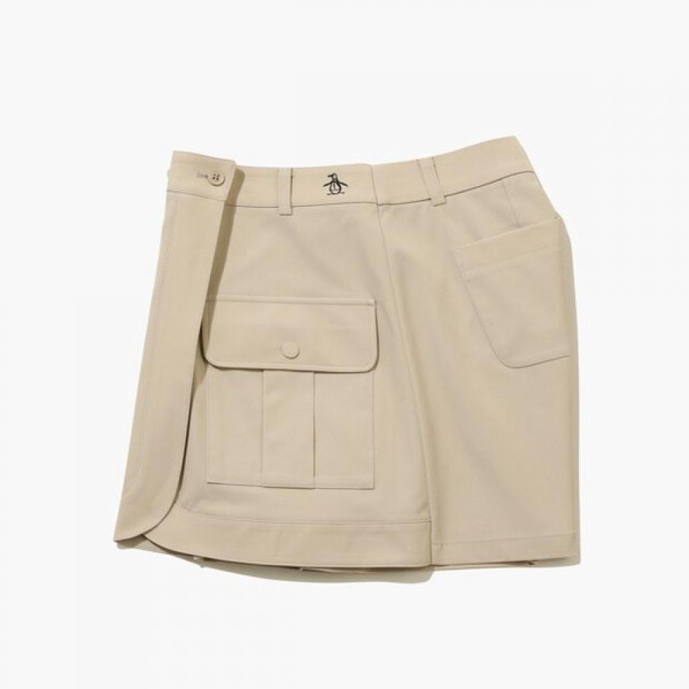 MunSingwear Women S Out Pocket Wrap Skirt Beige mr122pSk31