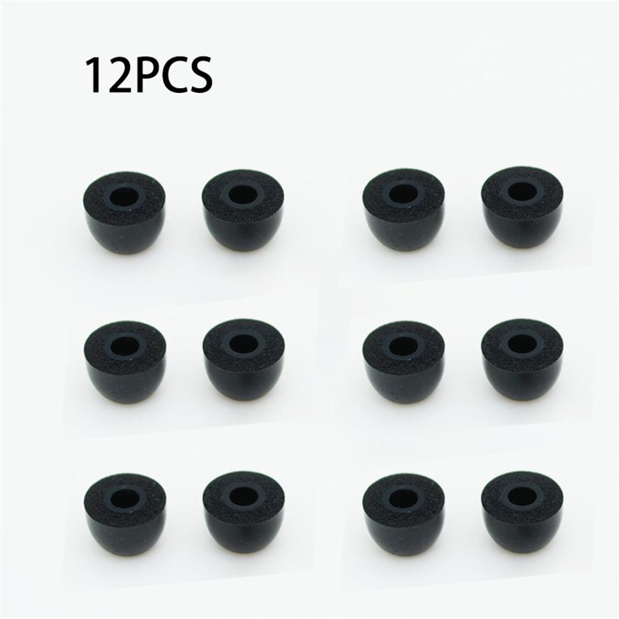 

12 black memory foam ear pads for 5.5 mm headphones