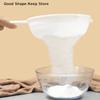 Single Plastic Mesh Spoon Strainer Kitchenware Essential Nut Milk Flour Sieve with Handle Soy Coffee Filter for Kitchen