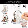 3d Effect Christmas Ornament Ferris Wheel Ornament with Stable Base 3d Acrylic Christmas Tree Decoration Waterproof Holiday Gift
